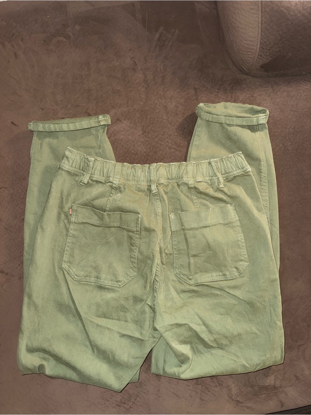 Judy Blue Womens Noel Drawstring Army Green Olive Green Pants - Picture 3 of 4